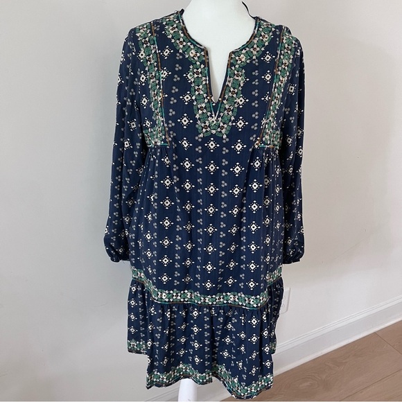 Nurture by Westbound Embroidered Long Sleeve Tunic Dress | Size Petite Large| - Picture 2 of 7